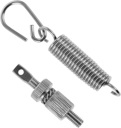 Trommelpedaalveer - Veerspanner - Muziek Maken - Duurzame Elasticiteit - 13 cm - Zilver