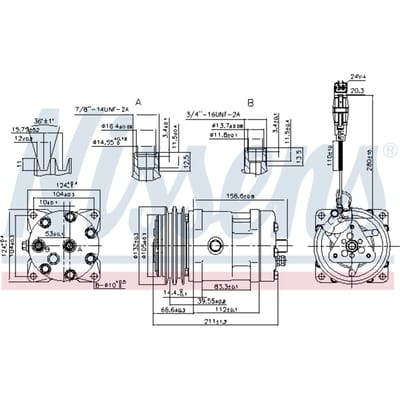 Compressor airconditioning NISSENS 89472