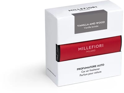 Millefiori Milano - Autoparfum Icon RD - Classic - Vanilla & Wood - Rood