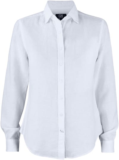 Cutter & Buck Summerland Linen Shirt Dames 352409 - Wit - XXL