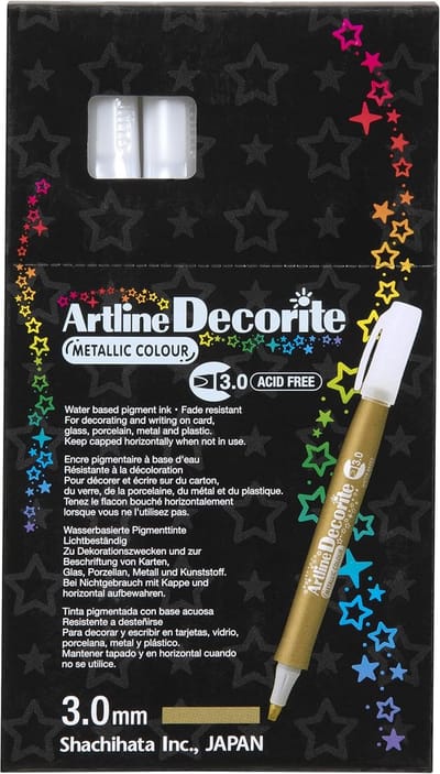 Decoratieve Stift 3.0mm voor Kaart, Glas, Metaal en Kunststof Goud