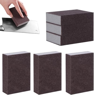 Set van 6 Nano Emery Sponsjes voor Keukenreiniging - Carborundum Schuurpads en Scourers voor Effectieve Vlekverwijdering