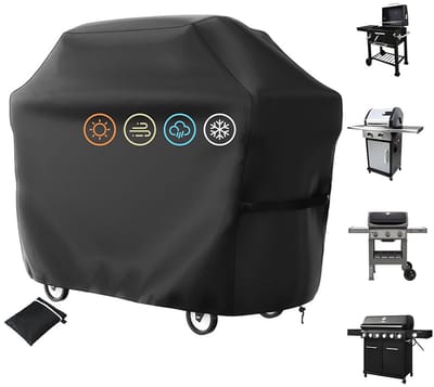 Geschikt voor Barbecuehoes, waterdichte barbecuehoes, beschermende barbecuehoes met zak en verstelbaar trekkoord, stofdicht, anti-uv en duurzaam (145x61x117cm)s-Belle's product