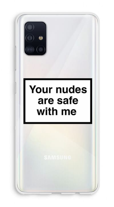 Hoesje geschikt voor Samsung Galaxy A51 4G hoesje - Safe with me - Soft Cover Telefoonhoesje - Bescherming aan alle Kanten en Schermrand