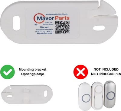 Nieuwe witte houder voor je Honeywell DCP-311, DCP-511 en DCP-911 deurbellen - Wit - Remake Parts