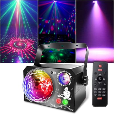 VLSelect®Discolamp - Discobal - Discoverlichting - 4-in-1