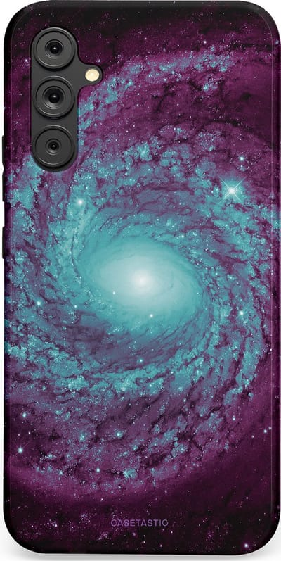 Casetastic Hoesje Geschikt voor Samsung A34 (5G) - Stijlvolle Beschermende Duo-layer Case - Nebula zonnestelsel