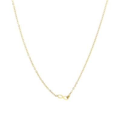 Bijoutheek Ketting infinity hart goud JE13702