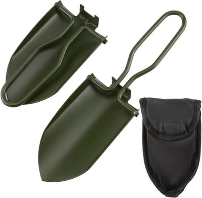 Vouwbare tuinschep van roestvrij staal - Mini handschep voor tuin, kamperen en wandelen met draagtas - Ideaal voor buitengebruik en avontuurlijke activiteiten