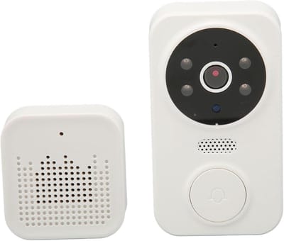 Slimme Deurbel - Videodeurbel Intercom - Veilig Huis - HD Nachtzicht - 12 x 10 x 5 cm - Zwart