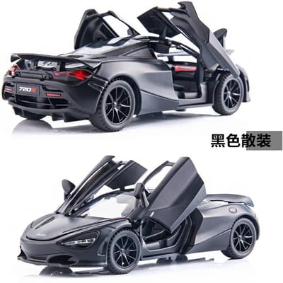1:32 McLaren 720S Luxe Premium Coupé Sportif Métal Alliage Modèle Réduit Voiture Décoration Maison Voiture à Rappel Hobby Cadeau Pour Ami gray