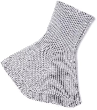 Warme Dames Gebreide Wollensjaal – Winter Coltrui Sjaal met Onregelmatig Design – Kasjmier Look – Mode Korte Wrap & Nepkraag – Halswarmer Dames – Winteraccessoires