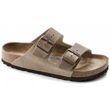 Birkenstock Arizona FL WB Narrow Unisex Slippers - Tabacco Brown - Maat 36