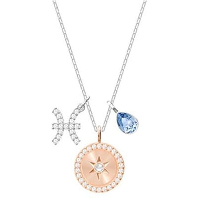 Swarovski Zodiac Vissen Ketting Damesketting Blauw 5349219 Box (Random Color) white