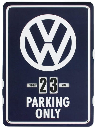 BRISA VW Collection - Volkswagen T1 Bulli Bus eindeloze kalender, eeuwigdurende kalender om op te hangen (37 x 27 x 0,5 cm | 4c bedrukt karton)