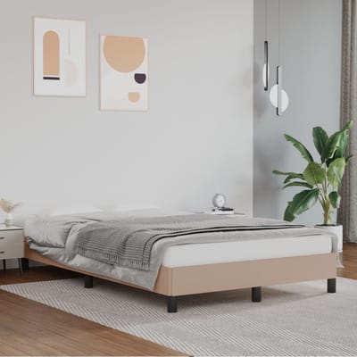 vidaXL - Bedframe - kunstleer - cappuccinokleurig - 120x200 - cm