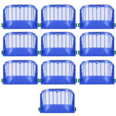 Remplacements de Filtres HEPA pour Aspirateur iRobot Roomba Séries 500 600 10pcs blue