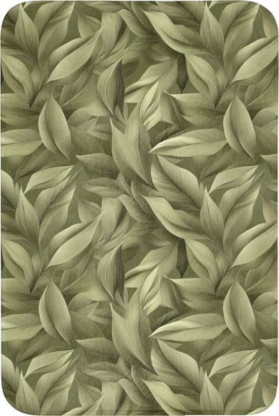 Badmat 60x90 cm - Antislip - Bladeren - Modern - Groen - Badmatten voor badkamer - Badkamermat - Douchemat - Badkamer mat