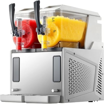 Machine à Granités, Machine à Granités à 2 Réservoirs de 3L/100oz pour la Maison, Machine à Boissons Glacées Sans Glace, Machine à Margarita avec Auto-Nettoyage, pour Glacé