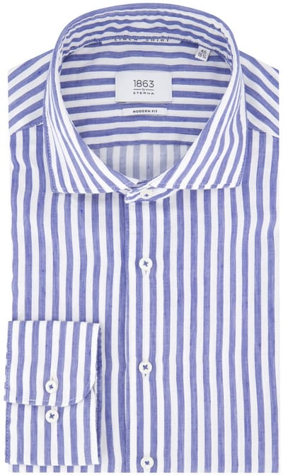 Eterna business overhemd blauw