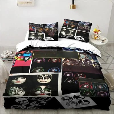 Bedding Classic Band Dekbedovertrek Kussensloop Home Slaapkamer Decor 135x200cm Microfiber Beddengoed 2/3 Stuk Set, Cadeau. 135x200cm
