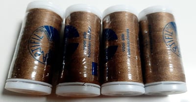 4 klosjes artifil bruin naaigaren - 4x 200 meter garen - polyester bruin - col 2186
