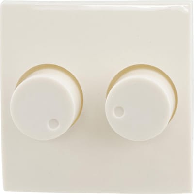 Berker S1 Centraalplaat Met Knop Duo Dimmer - Creme