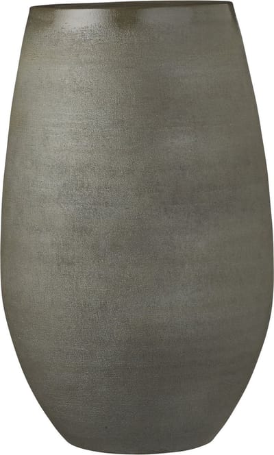 Bloempot vaas/vazen donkergroen keramiek voor bloemen/planten H40 x D26 cm - Mica Decorations plantenpotten