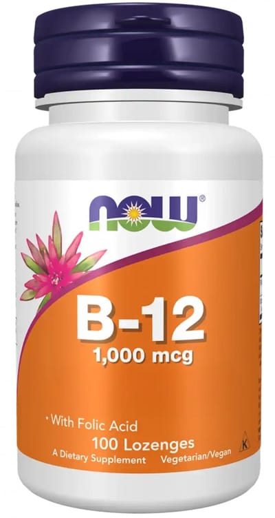 Now Foods B-12 1000mcg (100 lozenges) Unflavoured - Vitaminen, mineralen & gezondheid - Vitaminen