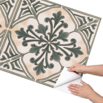 Coloray Meubel Wrap Folie - Groente Meubelfolie - 75x150 cm - Wrapfolie Keuken Vintage tegels - Decoratiefolie - Rustiek Meubelfolie - Meubel Wrap Folie - Woonkamer decoratie - Texturen