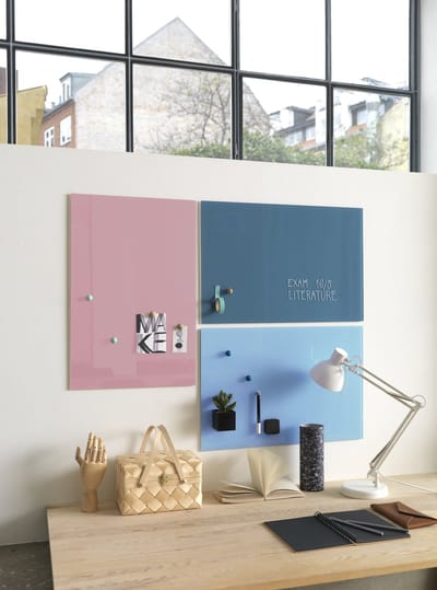 NAGA Magnetisch Glasbord Jeans blauw 40 x 60 cm