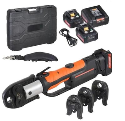 Draadloze Pers Tang – Elektrische Perstang – Batterij Persgereedschap – Krimptang – Persklem – 40 Mm Slag – 20V 4.0Ah Batterij