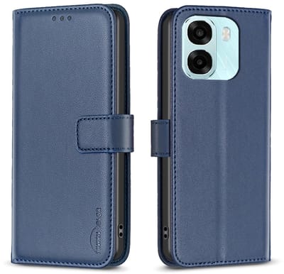 BINFEN Hoesje - Geschikt voor OPPO A6 5G / A6x 5G / A6x 4G Hoesje - BINFEN Color Book Case - Blauw