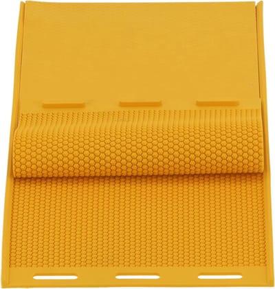 Bijenwaspers - Kambladen Mallen - Bijenwas Vellen Maken - Verhoogd Patroon - 2 Stuks 54 Mm - Geel
