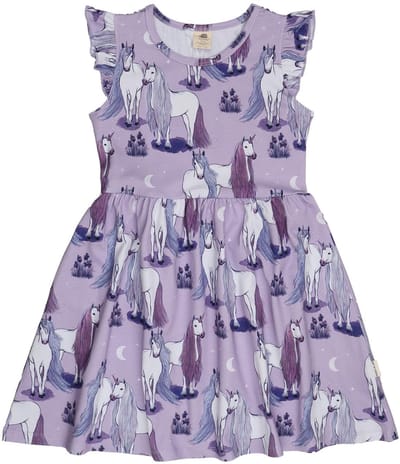 Walkiddy® Kinder Dress – Meisjes – Unicornland serie – Maat 98 – GOTS-gecertificeerd Biologisch Katoen