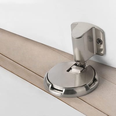 Verstelbare Deurstopper - Deurhouder Muurbeschermer - Deuren Open Houden - Zonder Perforatie - 0-25mm - Zwart