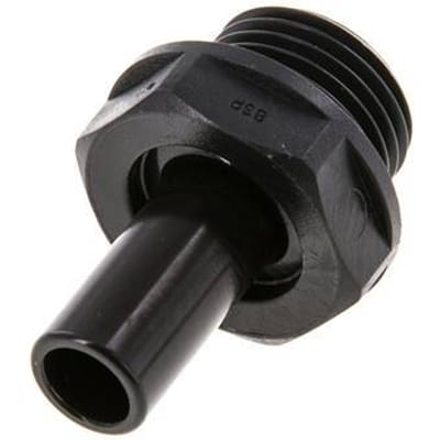12mm x G1/2'' insteekfitting POM Buitendraad NBR [2 Stuks]