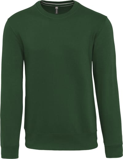 Unisex sweater met ronde hals Kariban Forest Green - 4XL