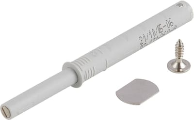 K-PUSH druksnapper met magneet 37 mm grijs