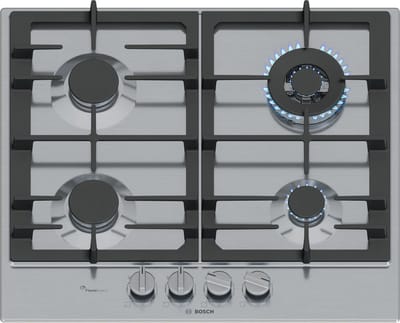Bosch Serie 6 - Inbouw Gaskookplaat - 4-Pits - Roestvrij Staal