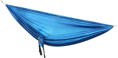 Boom Hangmat - Draagbare Wandelhangmat - Ontspannen Buiten - Ruim 2 Persoons - 270 x 140 cm - Blauw