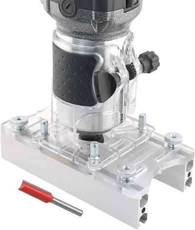 Houtbewerking Router Base - Trimmen Machine Beugel - Precisie Houtbewerking - Stabiele Vaste Beugel - 166 x 14 cm - Grijs
