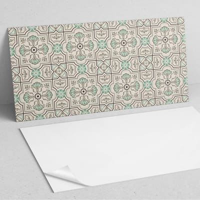 Coloray Wandpanelen Zelfklevend - Patroon met geometrische motieven PVC Wandpaneel - 100 cm x 50 cm - Beige Wandbekleding Zelfklevend - 1 stuk - Texturen Wandpanelen Zelfklevend - Wandpaneel Keuken - Wandpanelen Badkamer