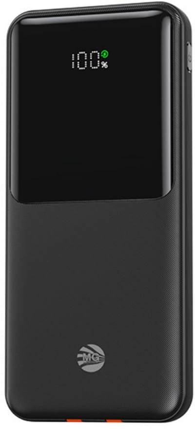 MG P60 - Powerbank 10000 mAh met 4 uitgangen - 2 Oplaadkabels - Zwart