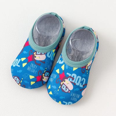 Zwemschoentjes - Waterschoentjes - Strandschoentjes - Anti-slipzool van Baby-Slofje maat XS (12,5 cm) - Coole Aap