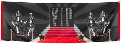 Boland Hollywood Banner - 74 x 220 cm - VIP - themafeest - vlag - glamour