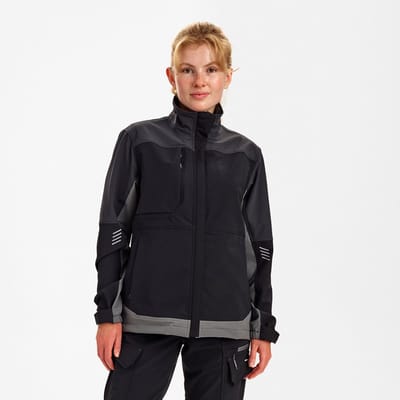 Engel Entire werkjack met 4-weg stretch voor dames 1341-234 - Black / Anthracite Grey - XS