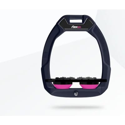 Veiligheidsstijgbeugels Plat Ultra Grip Aluminium/Zwart/Roze Flex-On Safe-On