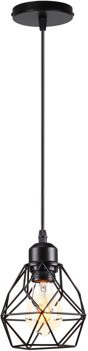 Hanglamp Industriële Zwart E27 Plafondlamp voor Binnen Slaapkamer Kroonluchter Retro