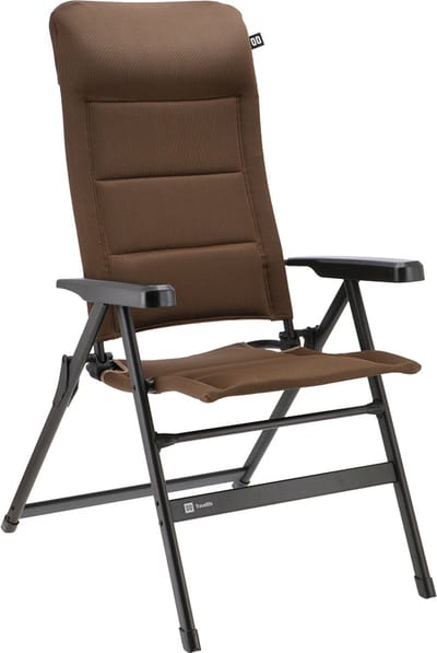 Travellife Barletta Standenstoel Comfort L Bruin - In 7 standen verstelbaar - Ventilerende en sneldrogende 2D mesh bekleding - Water- en uv-bestendig